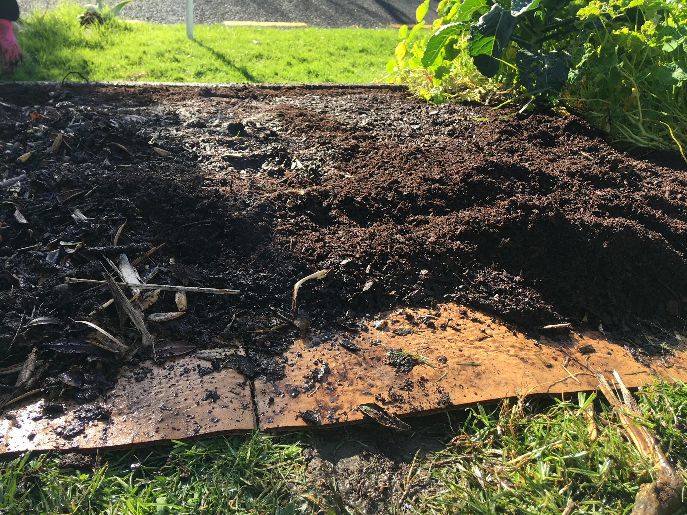 7 depth of compost layer